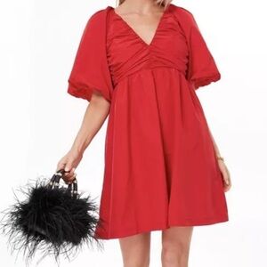 Tuckernuck Hyacinth House Dress Womens XL Red Courtney Mini Coquette Colorful